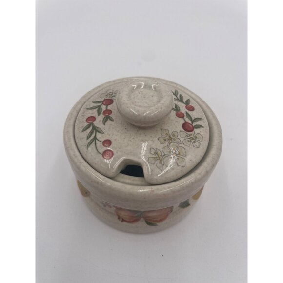 Wedgwood Oven-To-Table Floral Design Mustard Pot - Made In England - 2" wide 1.5 - Picture 1 of 8